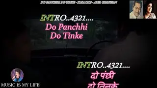 Do Panchhi Do Tinke Karaoke With Scrolling Lyrics Eng. & हिंदी