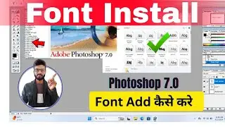 Photoshop 7.0 me Font install kaise karen ? || How to install Hindi Font in Photoshop 7.0 (HINDI)