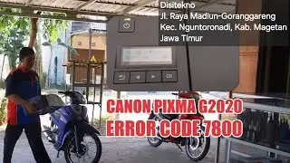 Error Code 7800😭😇|Printer Canon Pixma G2020 Error Code 7800 