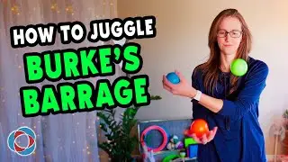 Learn to juggle BURKE'S BARRAGE - Intermediate Juggling Tutorial
