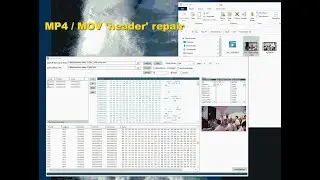 Repair corrupt or broken MP4 or MOV header using 'hex editor'.