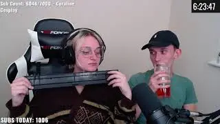 Niki hits herself with a keyboard