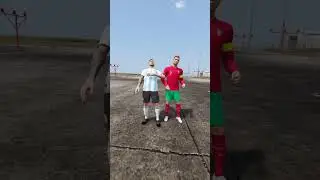 Messi vs Ronaldo 3D ANIMATION #shorts