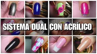 Dual System with Acrylic 💅🏻 Nail Art Compilation