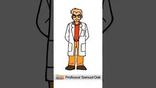 Draw professor samuel oak #shorts #pokemon