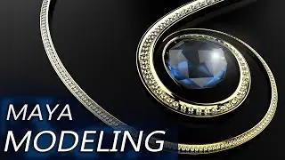 Jewellery Maya Modeling | Necklace | Luxion Keyshot Rendering