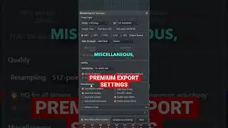 Advanced FL Studio Export Settings🥁 