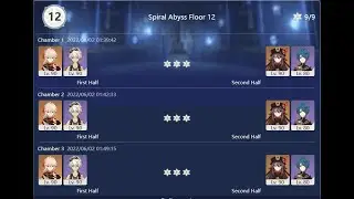 Kazuha C0 main dps - Duo challenge - Abyss 2.7 - genshin impact
