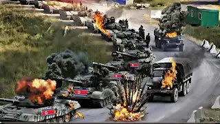 Brutal Attack, Direct Command of Ukrainian Warlord, Bombing of North Korean Combat Vehicle Column