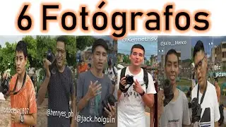 6 Fotógrafos haciendo fotos a 6 modelos