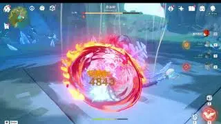 [Genshin Impact] Hinokami Kagura diluc bug