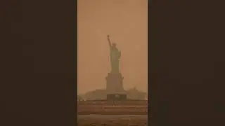 Пожар в Канаде и смог в Нью-Йорк.