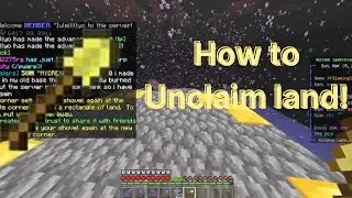 How to remove claims in RiverSMP/Minecraft Bedrock