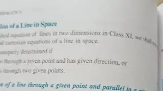 Equation Of a Line In Space