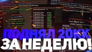 КАК ПОДНЯТЬ 20КК ЗА НЕДЕЛЮ & ЗАТАЩИЛ 9КК С 0!