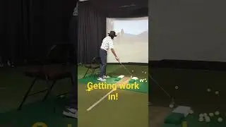 ⛳ Working on early extension with chair drill! #golfswing