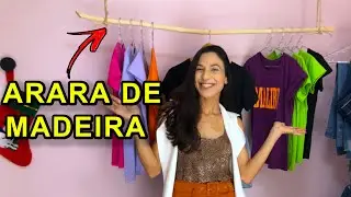 Faça você mesmo sua ARARA suspensa| ARARA BARATA PARA LOJA