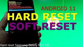 How to Hard reset Samsung Galaxy M52 5G Android 11