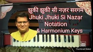 jhuki jhuki si nazar  Sargam Notation