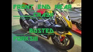 Ducati Panigale V4 2022 - Brands Hatch Trackday - MASSIVE Front Slide - Fork Breakage!