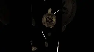 Bitcoins stock footage royalty free - Blockchain Concept 