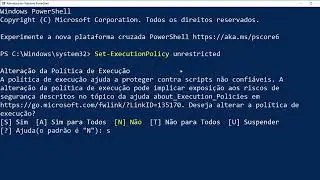 Como Habilitar Execução De Scripts No Windows 11/10 Pelo Powershell ( Atualizado 2024 )