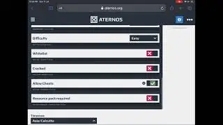 How to activate cheats in aternos server
