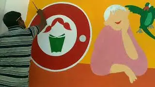 School Wall Painting work / Govt School Wall Painting Ideas.