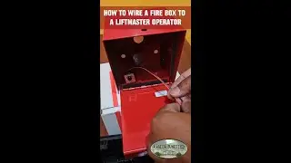 How to Wire a Security Brands Fire Box to a LiftMaster Operator