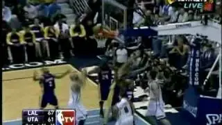 Pau Gasol vs Jazz Play-Off R2-G4(10-5-2010)
