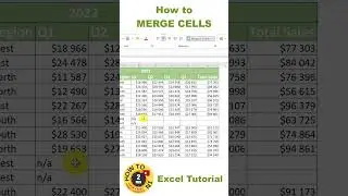 How to merge cells in Excel #shorts
