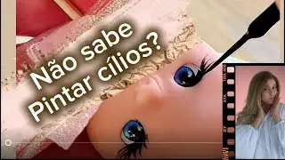 Dificuldade em Pintar cilios nos Apliques de Biscuit - Vejas essas dicas incríveis