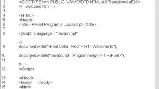 document write and writeln code in JavaScript