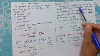 Context Free Grammar| Context Free Language| Introduction