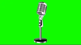 NO COPYRIGHT Green Screen - OLD FASHIONED MICROPHONES