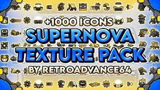 SUPERNOVA TEXTURE PACK +1000 ICONS😱! | (Medium & High) (Android & Steam) | Geometry Dash [2.11]