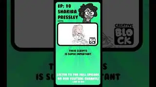 Learn TV Writting SHAKIRA PRESSLEY | #animation #creativeblock #podcast #shorts