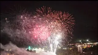 Aerial View of Hampton Bays Fireworks #fireworks #hamptons