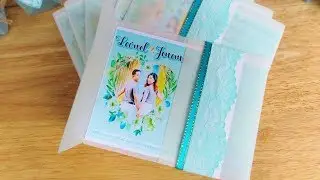 DIY Wedding Invitation || How to make a Rustic Wedding Invitation