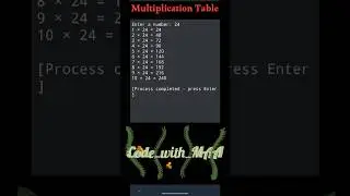 #25 || Multiplication Table of n number || #tech #shorts #c #coding #programming #c_programmin