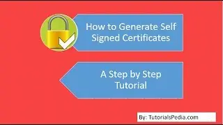 Generate Self Signed Certificates Using Portecle| Step By Step Tutorial
