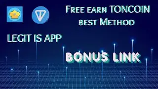 TONCOOK TONCOIN EARN WITH REAL MONEY LIVE WITHDRAW PAYMENT PROOF