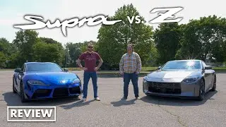 2023 Nissan Z and 2023 Toyota GR Supra 3.0 interior and exterior walkaround review | Autoblog Garage