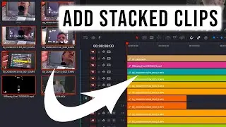 How to add multiple clips to a timeline stacked on separate tracks