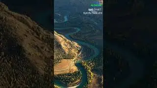 Алтай с высоты птичьего полета 🦅Чуйский тракт вдоль реки 