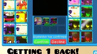 Trading for my shiny eternal star back :D | Bubble Gum Simulator