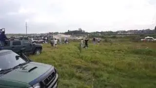 Вылетел с трассы на людей. Гонки на Девау. Калининград. 24.07.16 (практически от первого лица)
