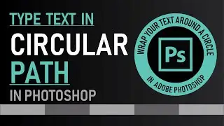 Circle Text Photoshop | Type on a Path Photoshop | Zeedign Tutorials