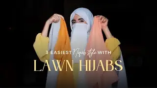 How to Wear Niqab with Plain Lawn Hijabs for everyday look.
