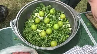Чакапули на костре